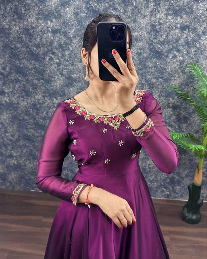 Rangoli classic work gowns