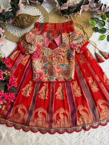 Kids cute georgette traditional sets