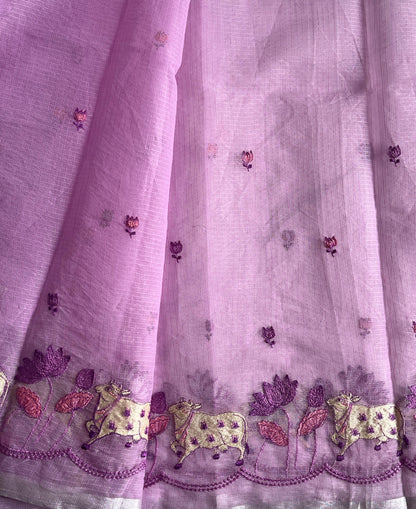 Pichwai Kota Doris With embroidery butties Budget sarees