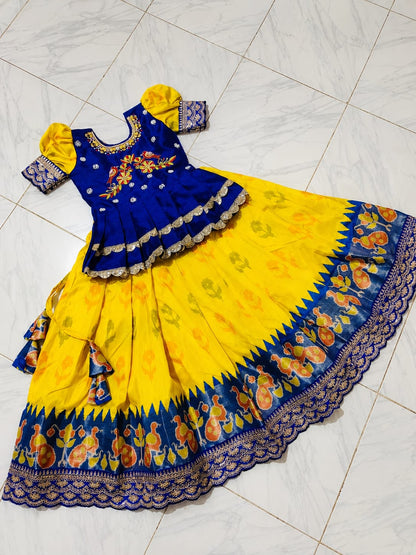 Kids ikkat style cute wear sets