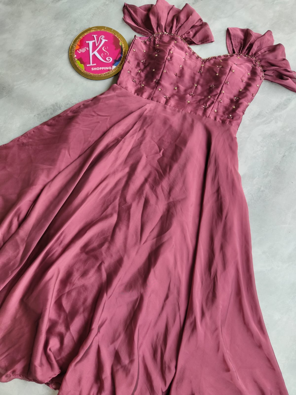 Soft rangoli silk gowns