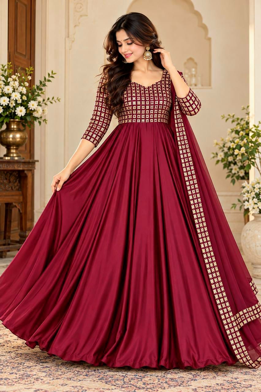 Radha rangoli cafe gown