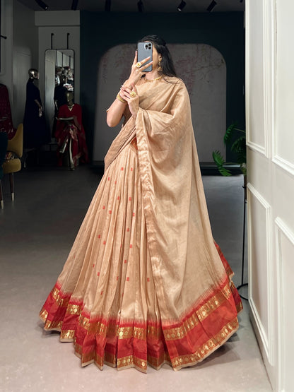 Diwali Pure Chanderi Zari
Lehenga