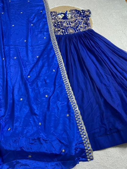 Trending Maggam work soft georgette gowns