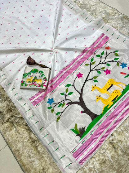 Budget paithani rich zari classic sarees