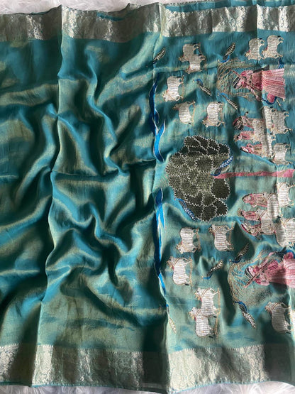 Viscose Zari Tissue Pure premium luxe saree