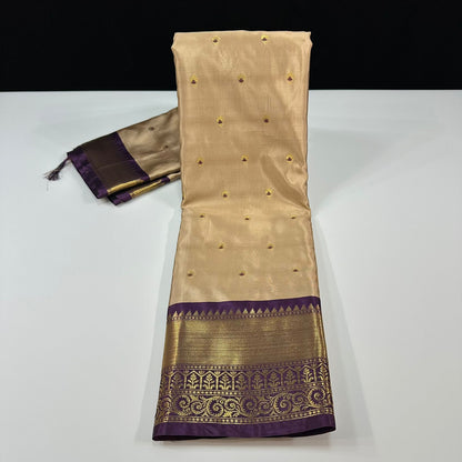 Vintage semi Gadwal traditional pattu sarees