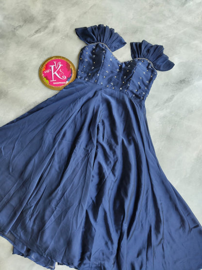Soft rangoli silk gowns