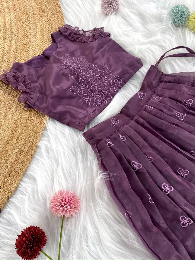 Twirl style Kids ruffles gowns