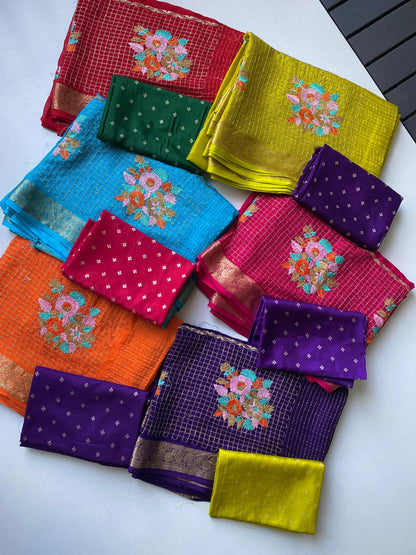 chinon chiffon luxe classic sarees
