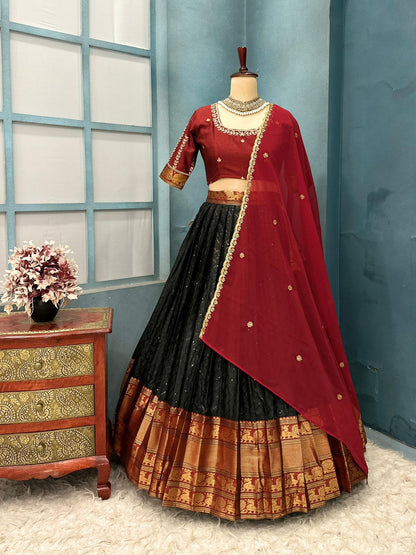 Narayanpet semi style lehenga