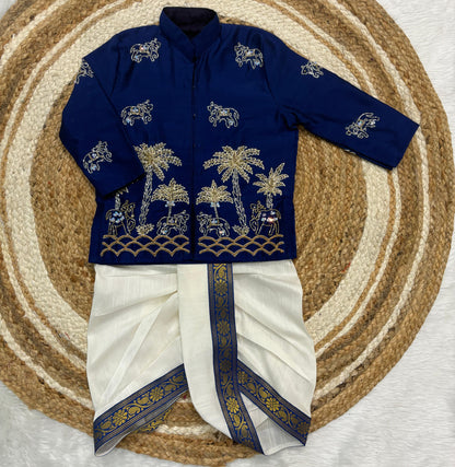 Kid kurta sets for all festivals pure maggam ones