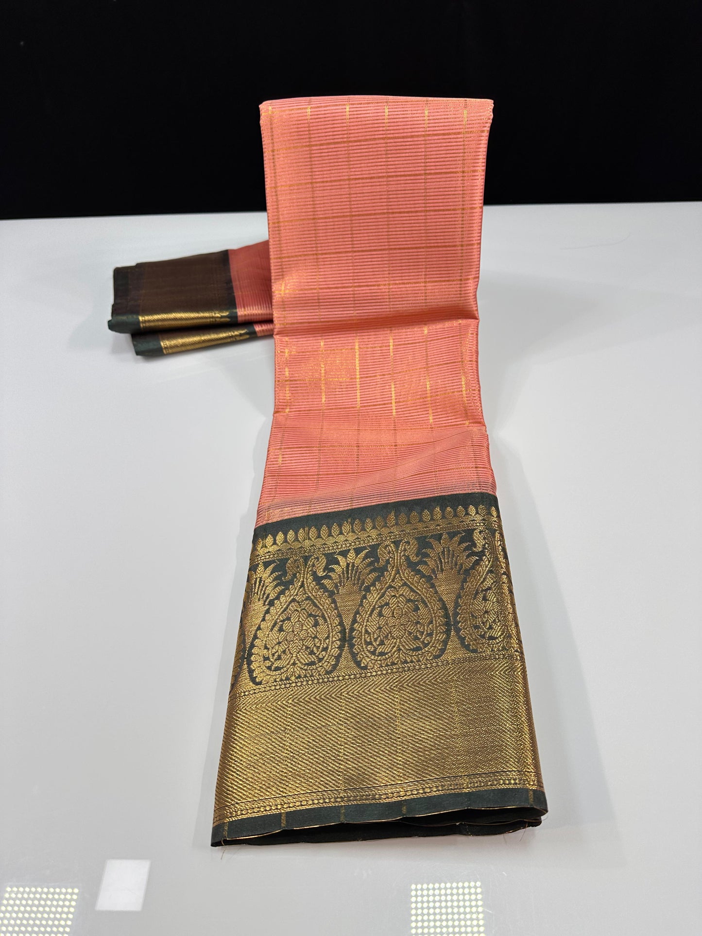 Soft Banarasi semi-silk saree