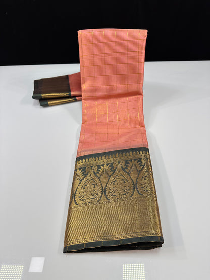 Soft Banarasi semi-silk saree