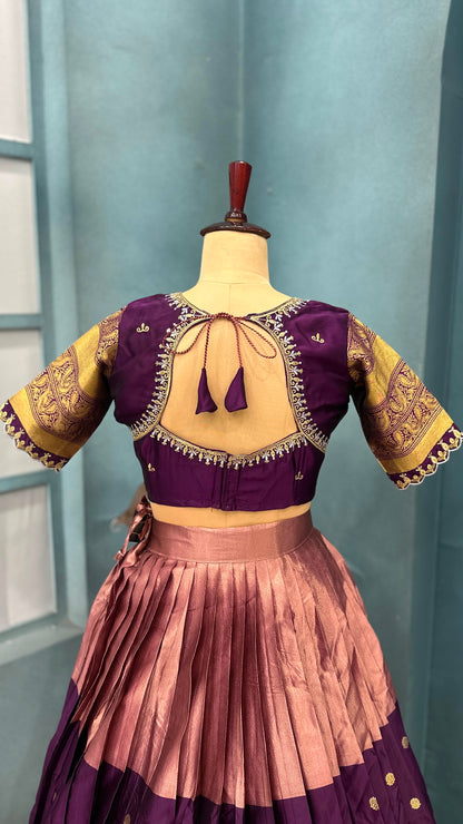 Kanjipuram tissue silk Designer Lehenga