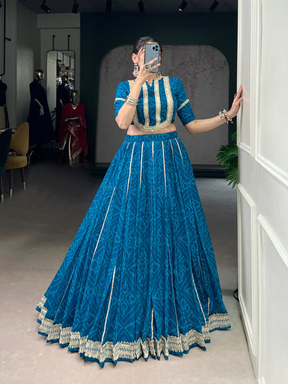 Bandhini  chiffon  Dandiya Lehenga set