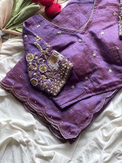 Beadspromax Saree with stitched Blouses Budget sarees