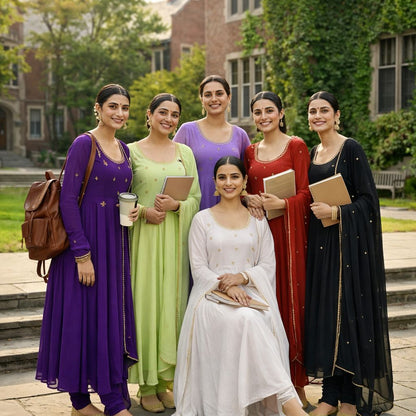 Georgette Anarakali  gown sets