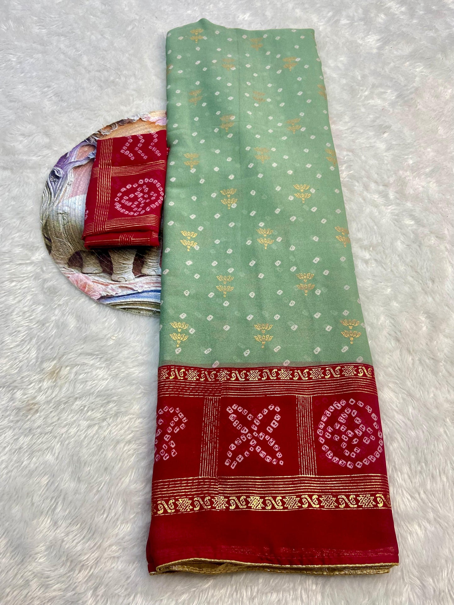 Budget return gift malai blooming sarees