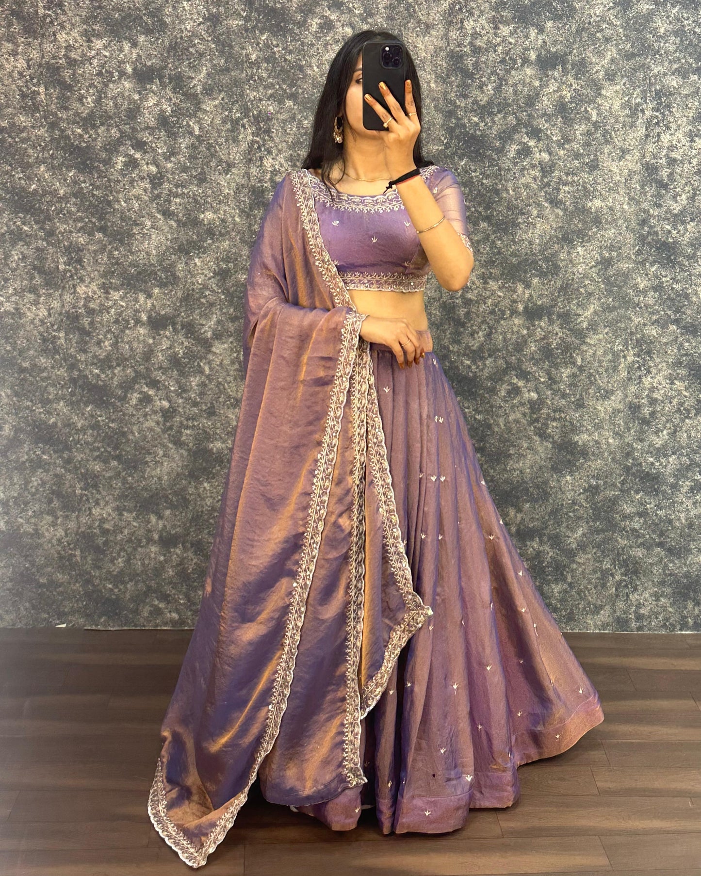 Sankranthi special Tisuue silk Lehengas