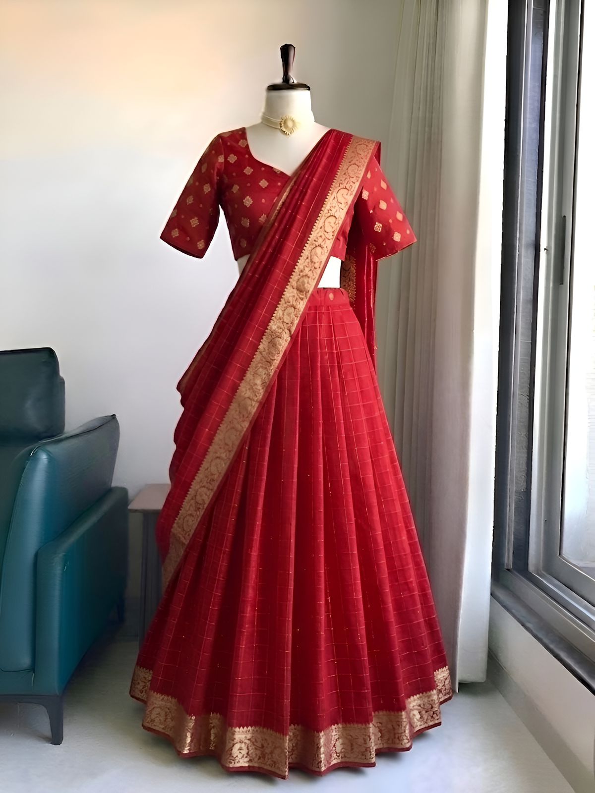 Viscose butta Georgette Designer  lehenga