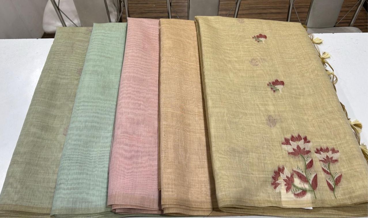Munga Jamdani  Cotton Classic Resham Budget saree