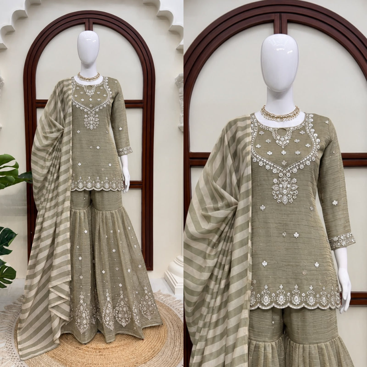 Anarkali model Sharara sets