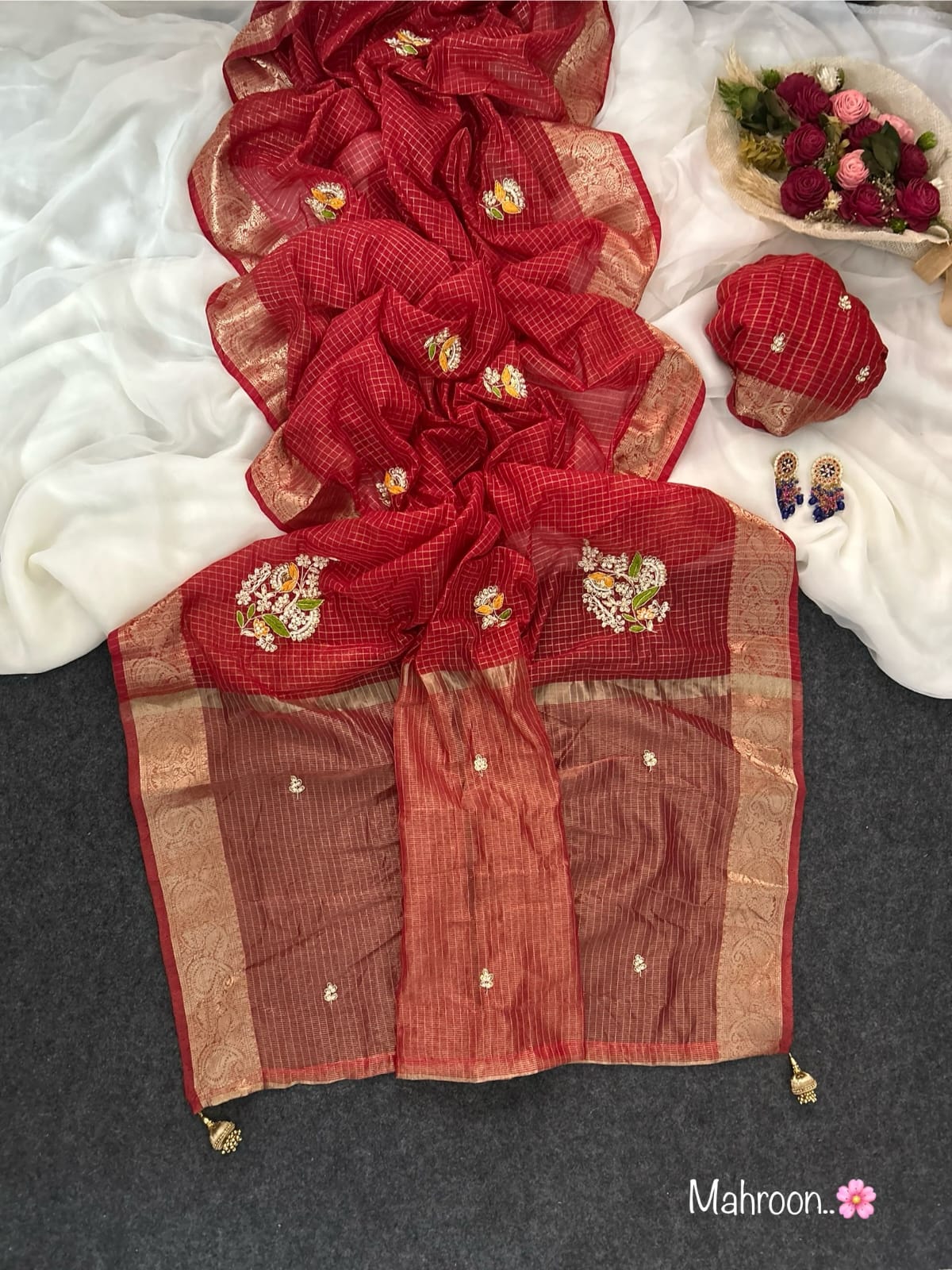 Kota doriya chex budget Desginer classic sarees