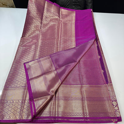 Semi Banarasi’s Katan silk weaving temple sarees