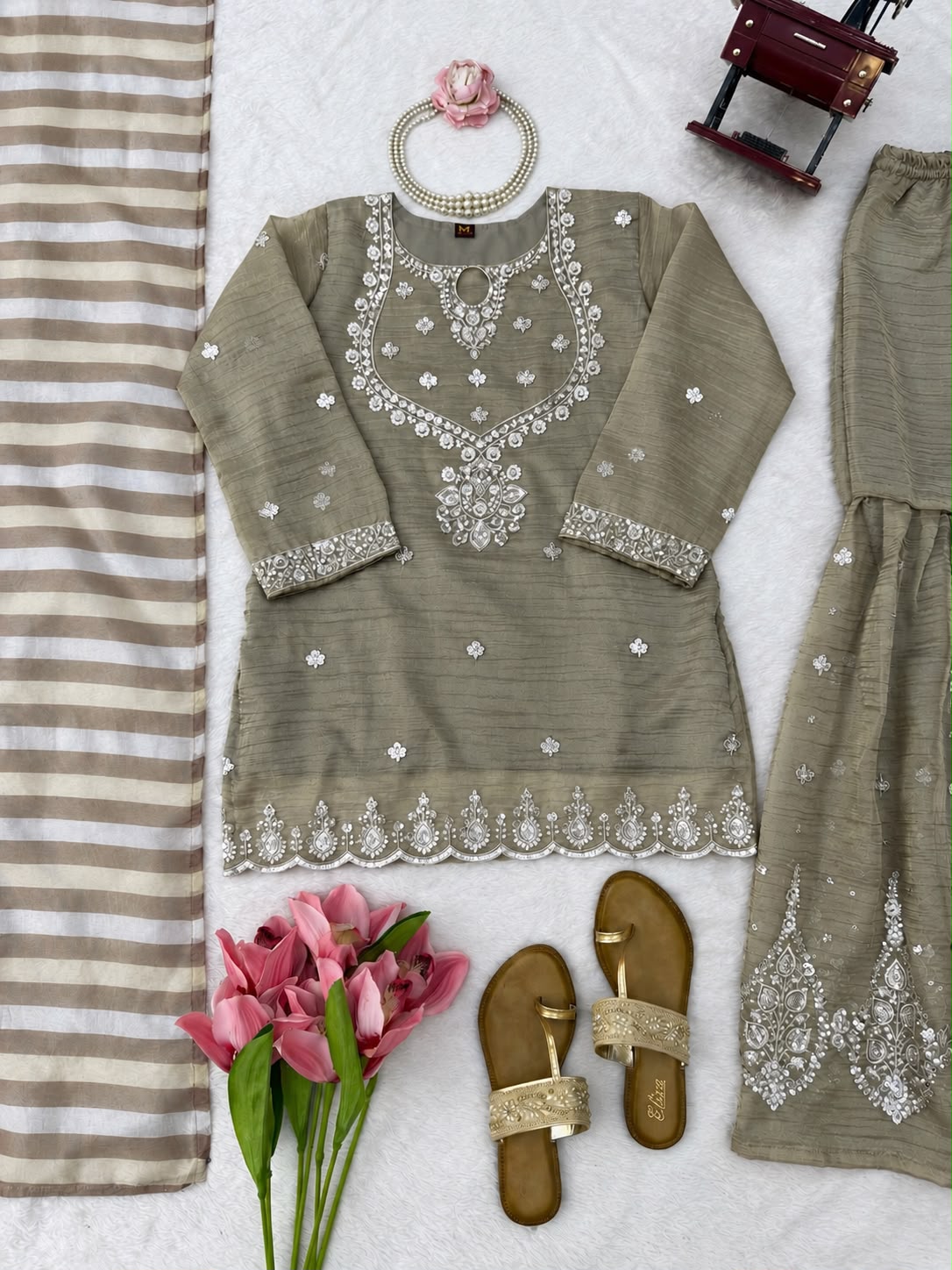 Anarkali model Sharara sets