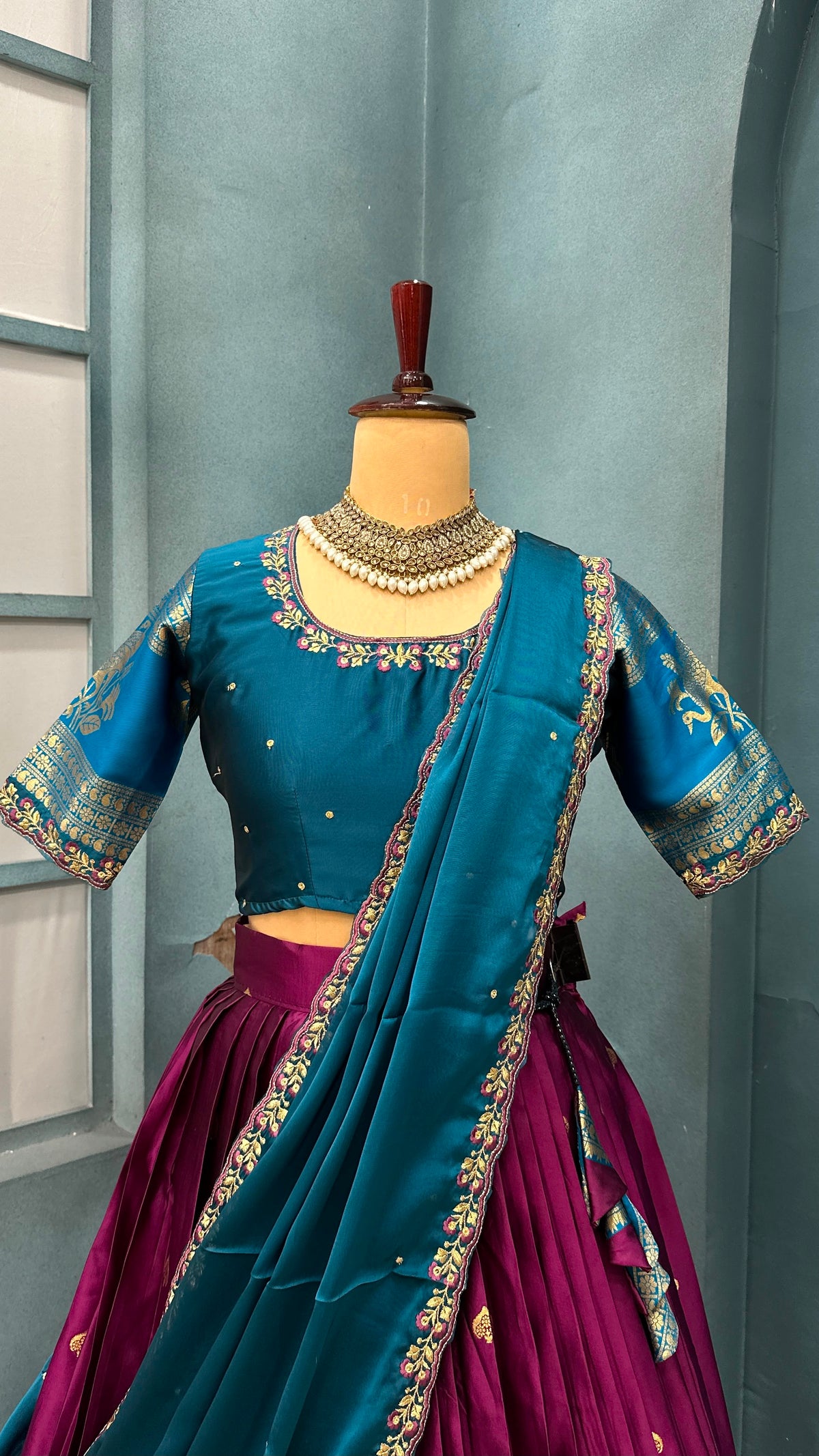 Kanjivaram sravanamasam Designer semiPattu Lehenags