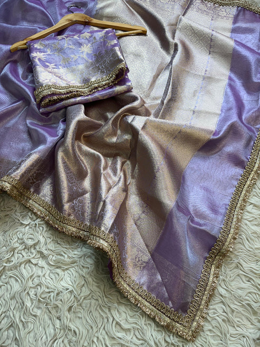 Pure weaving Zari Trendy Saree