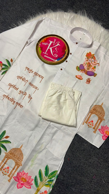 Gents Ganesh Chaturthi special kurta sets