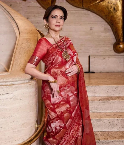 Neeta Ambani mam vintage royal look saree