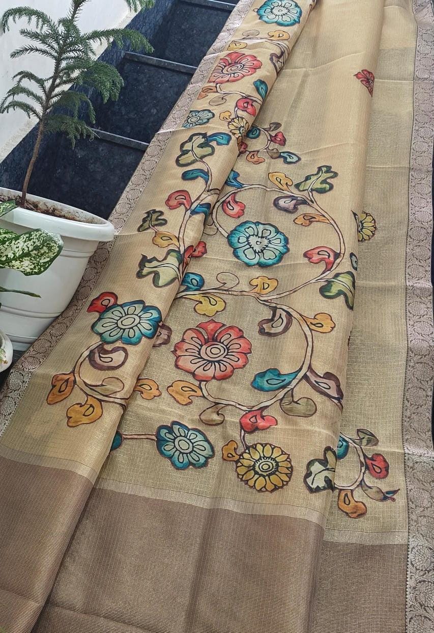 Kota tissue Kalamkari classic saree