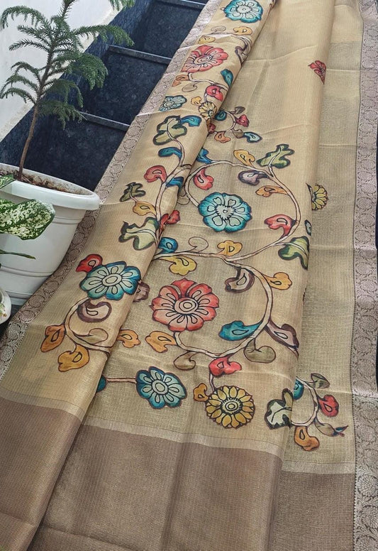 Kota tissue Kalamkari classic saree