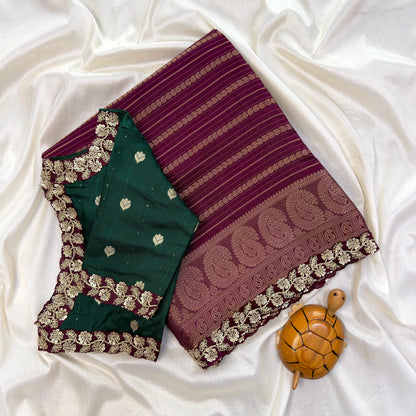 Festival special Saree with stitched blouse