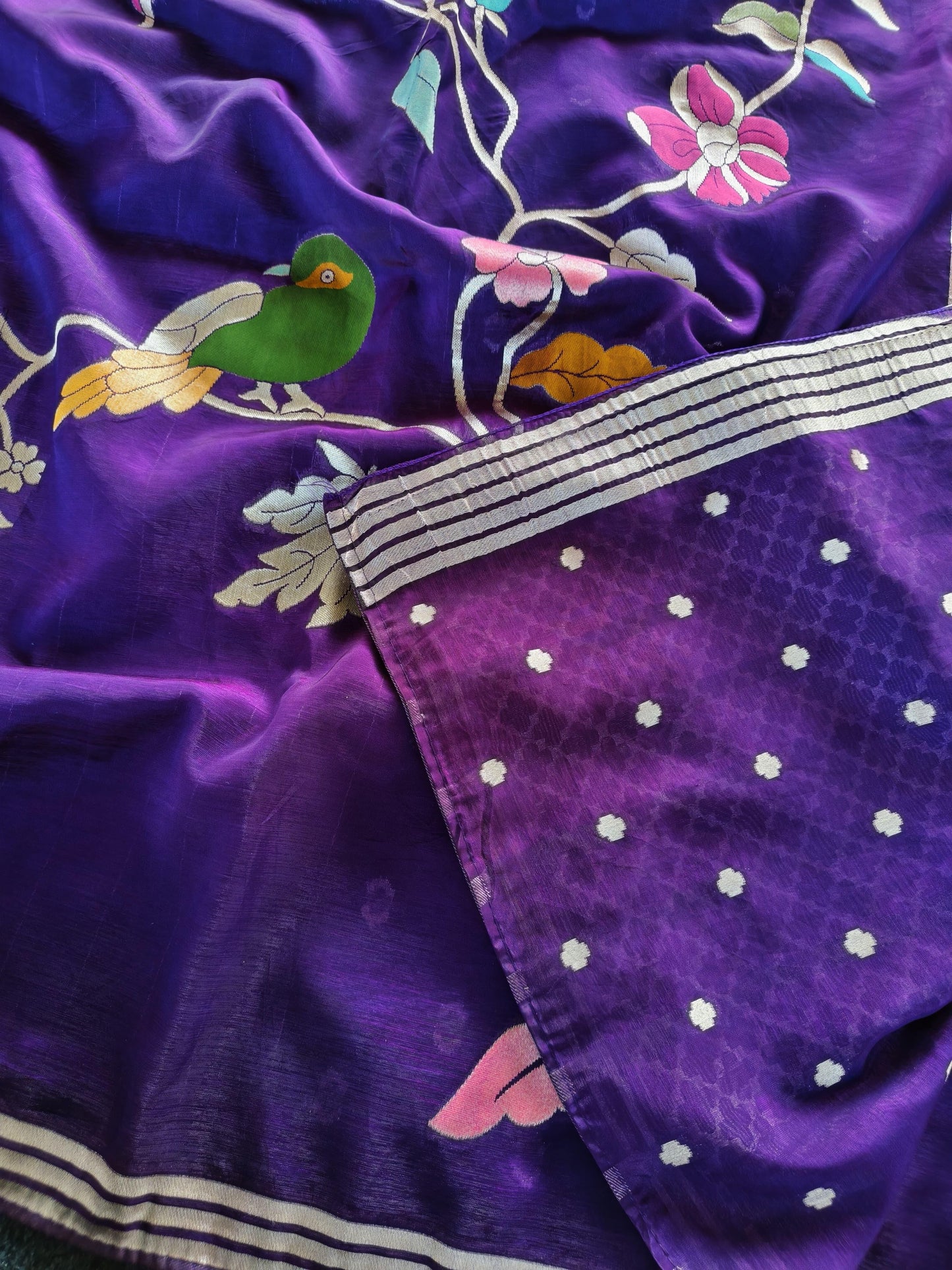 Paper silk Vintage vibe paper silk saree