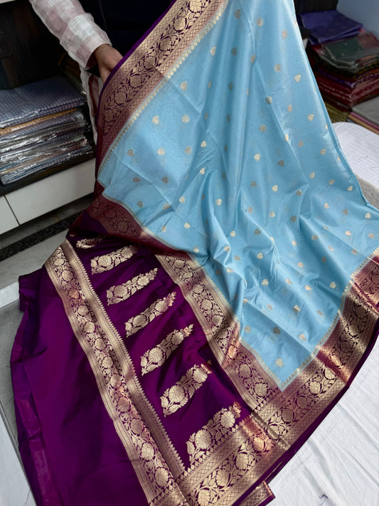 Semi pattu style Rao mango Banarasi’s saree